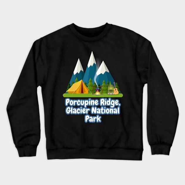 Porcupine Ridge, Glacier National Park Crewneck Sweatshirt by Canada Cities